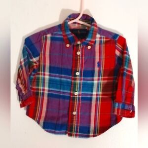 Ralph Lauren Plaid Button Down Shirt